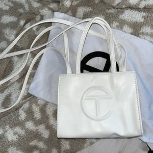 Telfar Small White Shopping Bag